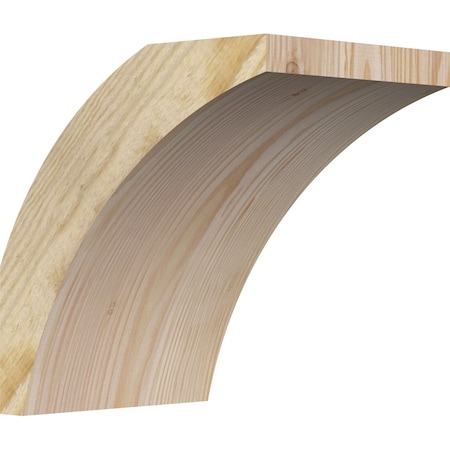 Ekena Millwork 6"W x 8"D x 8"H Thorton Rough Sawn Knee Brace, Douglas Fir BRC06X08X08THR00RDF